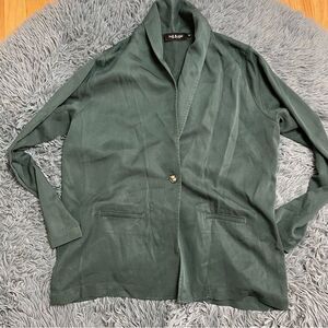 Indi & Cold Green Lyocell Blazer Oversized Lagenlook Size M